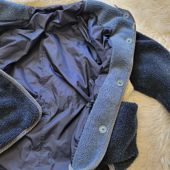 CS Signature Jacket Sz S Reversible Sherpa Windbreaker Blue Colorblock Coat Vtg - Picture 10 of 14